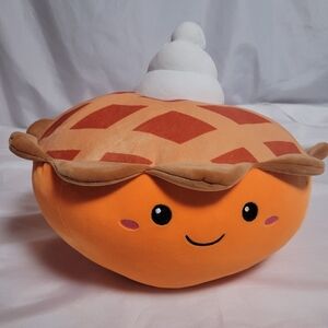 Smoochy Pals Pumpkin Pie Squishy Fall Pillow Plush Linzy Toys 14"